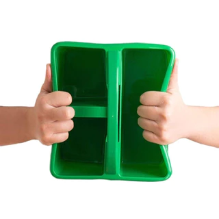 กล่องใส่พู่กัน กล่องจัดระเบียบ มีหูหิ้ว ! Storage Box Sensory Play Lookmaebaby