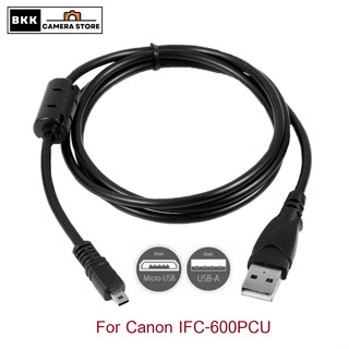 สายลิ้ง ส่งข้อมูล Canon EOS M3 M6 M6ii  M50 M50ii G7x G7xii รหัส IFC-600PCU mirco usb