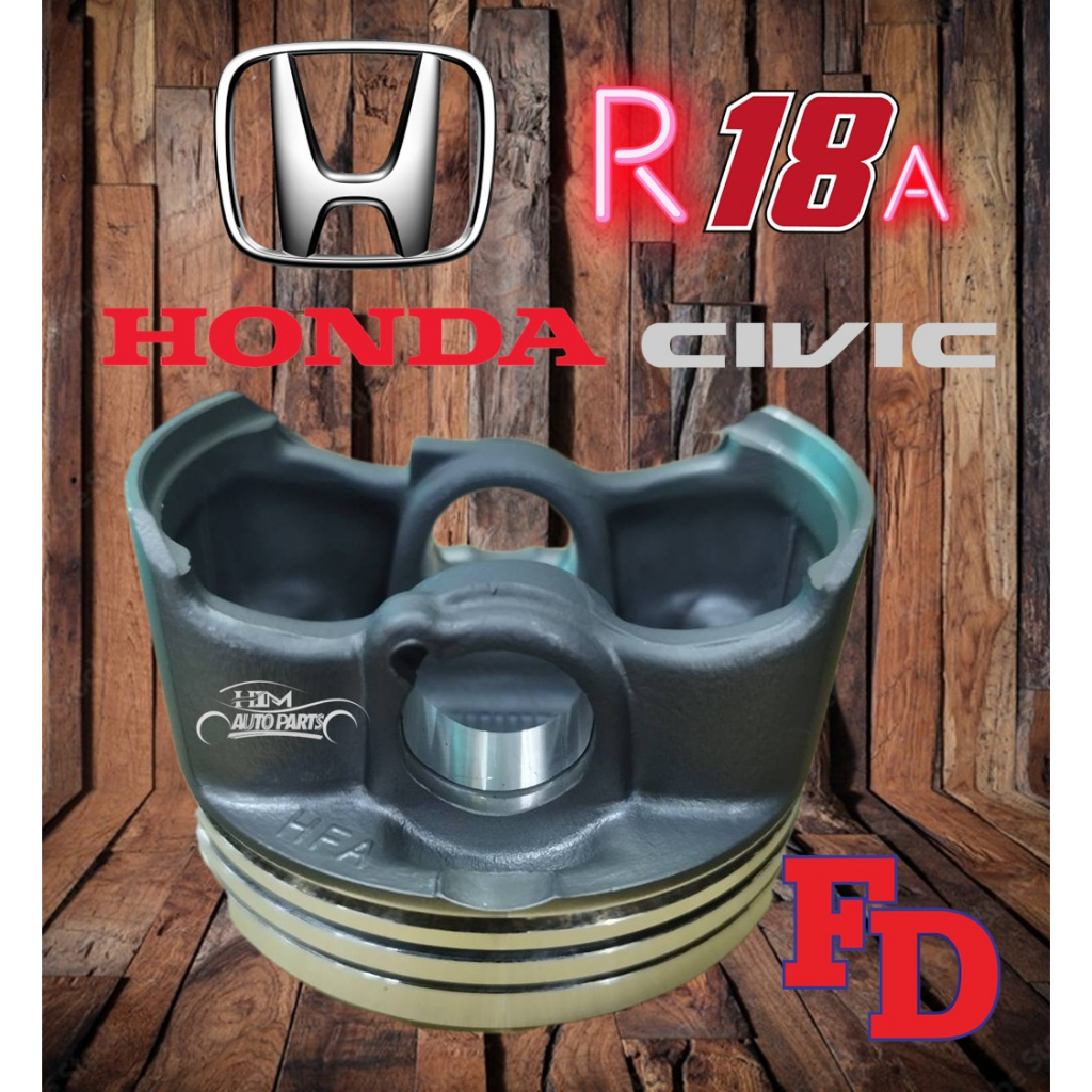 ลูกสูบ พร้อมแหวน HONDA CIVIC FD 1.8  R18A  STD 81.00 mm oversize +0.50 81.50mm