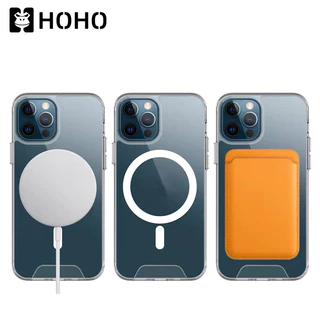 เคสกันกระแทกใส เคสแม่เหล็ก ใช้สำหรับ iPhone 17 Air 11 12 13 14 15 16 17 Pro Max Mini Plus Wireless charger Magnetic Case