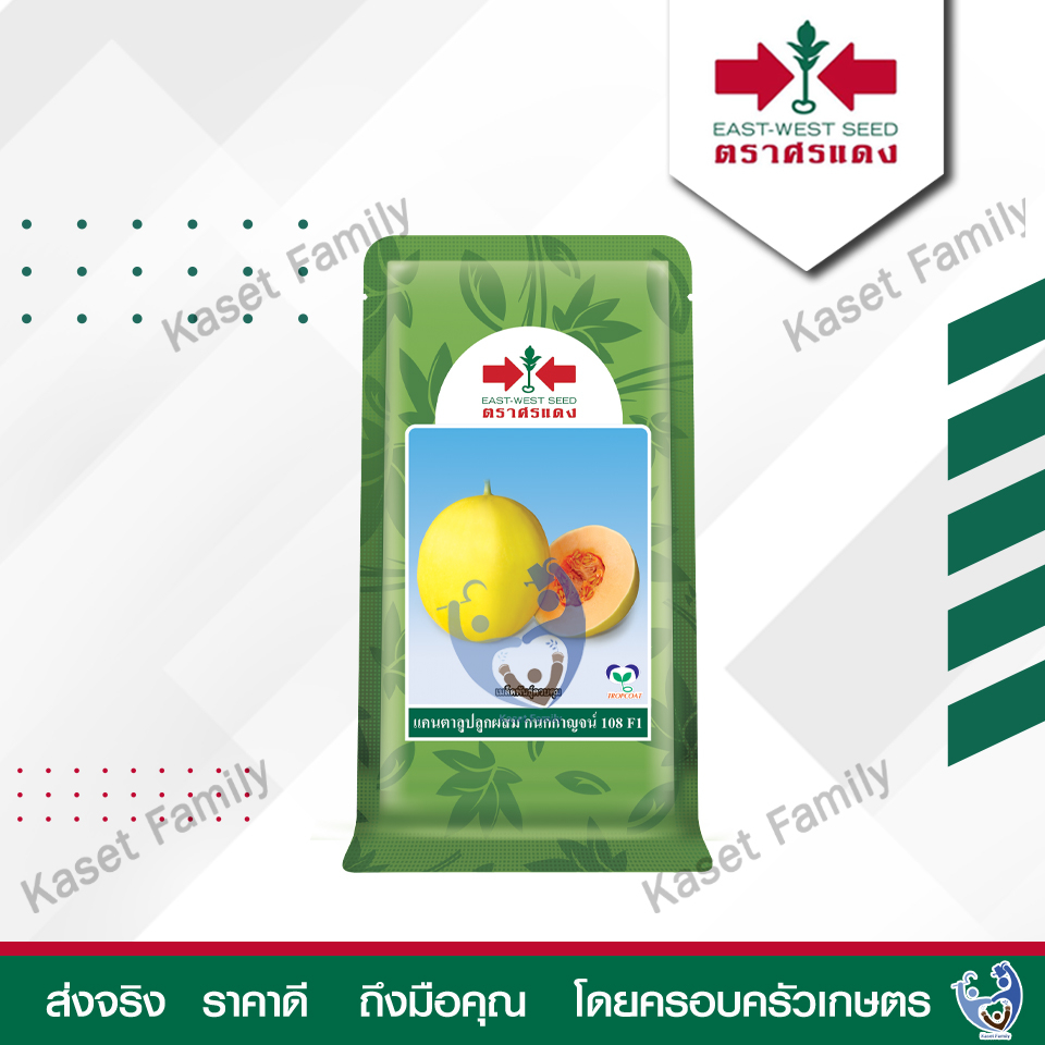แคนตาลูป กนกกาญน์ 108 20 กรัม เมล็ดแคนตาลูป ตราศรแดง