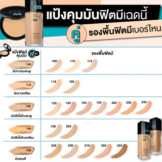 Maybelline FIT ME Matte+Poreless POWDER แป้งตลับคุมมัน 12 ชม. ✨