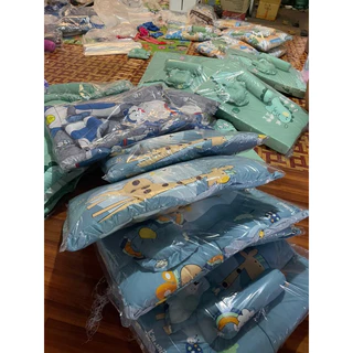 ที่นอนเด็กแรกเกิด แบบเรียบ แบบบุ๋ม 1 set ได้ 3 ชิ้น หมอนหลุม หมอนข้าง ที่นอน พร้อมส่ง