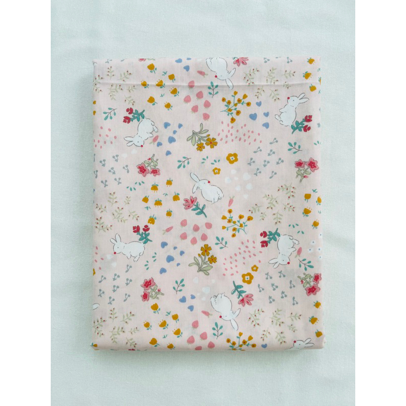 ผ้าคอตตอน 100% ทอทวิล ผ้าเมตร พิมพ์ลายดอก ลายหมี หน้ากว้าง2.35 เมตร 93 นิ้ว
