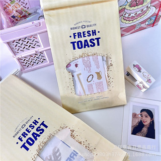 พร้อมส่ง ถุงกระดาษ Toast House ใส่ครัวซองค์ ใส่ขนมปังปอนด์ toast มีลวดพับปิดปากถุง