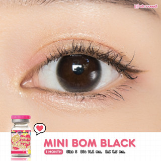 คอนแทคเลนส์ Kitty kawaii รุ่น Mini Bom Black(สีดำ)