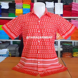 🔥พร้อมส่ง🔥เสื้อพื้นเมือง ลายขอ ผ้าฝ้ายหนาอย่างดี ปกเชิ๊ต ทรงสวย มีหลายสีให้เลือก