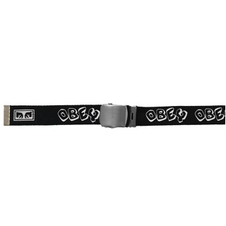 OBEY เข็มขัดผ้า รุ่น BLOCK WEB BELTสี BLACK