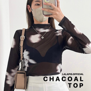 Lalapis | CHARCOAL TOP🦋 เสื้อแขนยาวซีทรู