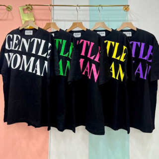 เสื้อยืดโอเวอร์ไซส์ ลาย Gentle Woman (ตัวอักษรสี)