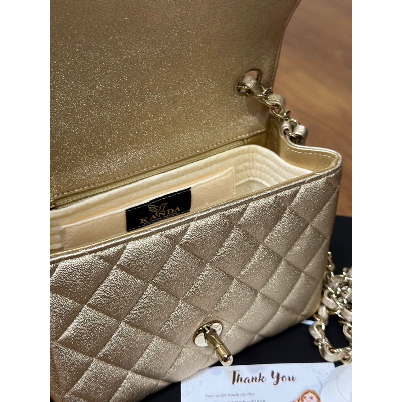 ผ้าสักหลาด Cc classic/boy- Felt bag แบรนด์  Kanda bag in bag ที่จัดทรง ที่จัดกระเป๋า ที่กันเลอะ ที่จัดระเบียบกระเป๋า
