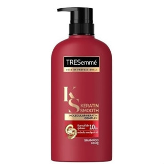 400ml TRESemmé Keratin Smooth Red Shampoo เทรซาเม่ แชมพู เคอราติน ผมเรียบลื่น  (สีแดง)