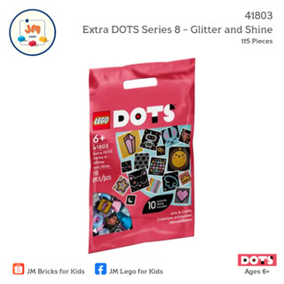 LEGO Dots 41803 Extra DOTS Series 8 – Glitter and Shine (115 Pieces) สำหรับเด็กอายุ 6 ปีขึ้นไป Brick Toy ตัวต่อ เลโก้