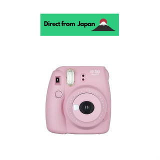 Fujifilm กล้องอินสแตนท์ Cheki Instax Mini8 Plus พร้อมเลนส์ใกล้ขึ้น และสายคล้องมือ ของแท้ สตรอเบอร์รี่ Ins Mini 8P Strawberry