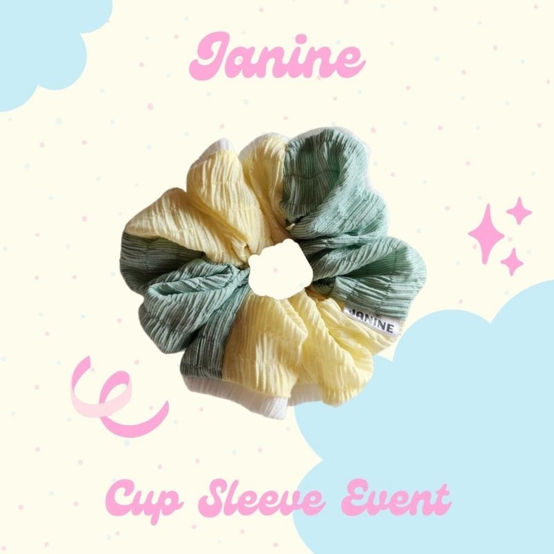 JANINE🌟 | Lemon Matcha Scrunchies🍋ยางรัดผมheart-made cute🐰
