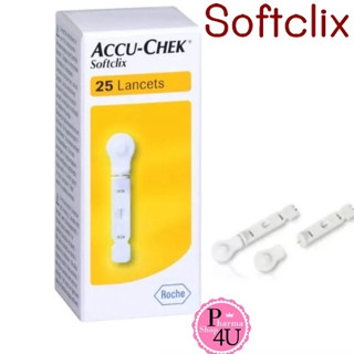 Accu-Chek SoftClix ( กล่อง 25ชิ้น ) แอคคิวเช็ค ซอฟคลิก เข็มเจาะเลือด #974