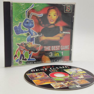 3 in 1 The Best Game [bootleg] แผ่นก๊อปปั๊ม สภาพดี Tomb Raider 3 / Crash 3 / A Bugs Life PlayStation [PS1]