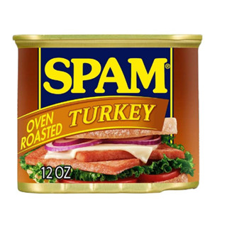 Spam Oven Roasted Turkey 340g.สแปม เนื้อไก่งวงบดอัดก้อนปรุงรส 340 กรัม วัตุดิบ อาหารกระป๋อง เนื้อสัตว์กระป๋อง