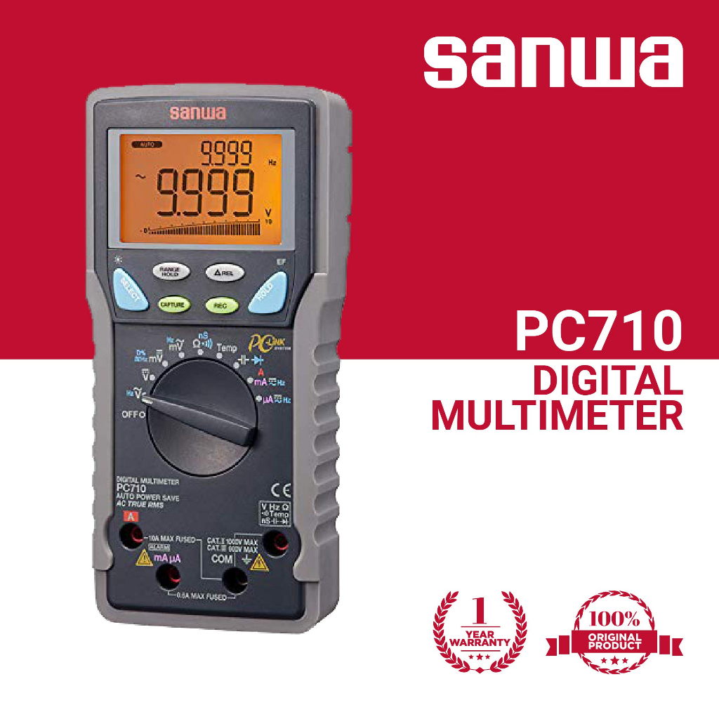 SANWA PC710 ดิจิตอลมัลติมิเตอร์ digital multimeter high Accuracy