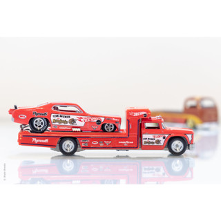 Plymouth Duster Funny Car Retro Rig 1:64 (HOTWHEELS)