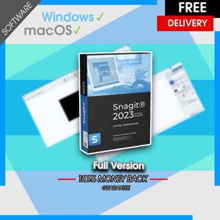 Snagit 2023 โปรแกรมจับภาพหน้าจอ Win&amp;Mac(m1,m2,intel)