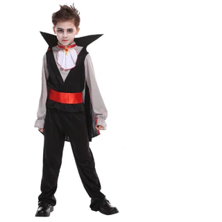 🔥พร้อมส่ง จากกทม🔥ชุดแวมไพร์เด็ก แวมไพร์ เดวิล ชุดผี ชุดฮาโลวีน คอสเพลย์ halloween Devil cosplay ghost