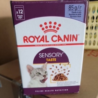 [ยกกล่อง 12 ซอง] Royal Canin Sensory TASTEl Pouch JELLY อาหารเปียก