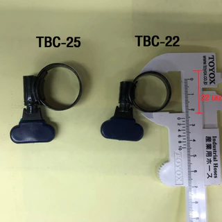 แคลมป์เหล็ก TTT สีดำ เข็มขัดรัดสาย ทนสนิม TBC (รุ่น THUMB UP SCREW) แคมป์รัดสายยาง รัดท่อ 1 ชิ้น