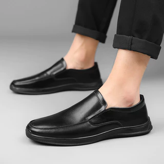 ShoesStudios ฮอตฮิต รองเท้าคัชชูชายสีดำลุคสุภาพ ไปงานสําคัญก็ดี พร้อมส่งจากไทย ช้าอดหมดนะจ๊ะ