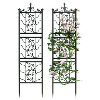 AESOME ชุด 2 แผงโครงไม้เลื้อย ลวดลายสวยงาม อุปกรณ์ตกแต่งสวน Garden Flower Trellis set of 2