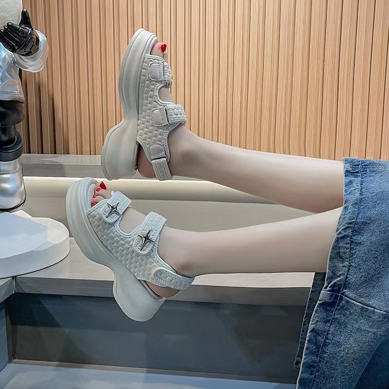 รองเท้าเเตะส้นหนารัดส้นเท้า สไตล์เกาหลี  ใส่เเล้วดูดีใส่สบาย KRG371 - รูปที่ 7