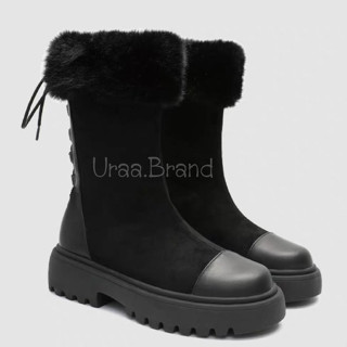 (พร้อมส่ง) รองเท้าบูท รองเท้าบูทลุยหิมะ รุ่น Darling Fur Boots