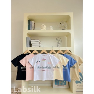 Lab silk เสื้อทรง slim ลาย heart and club