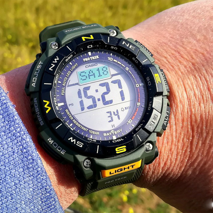 Casio Protrek PRG-340  PRG-340-1 PRG-340-3 ของแท้รับประกันศูนย์(PRG-340-1 ดำ)