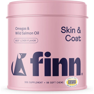 อาหารเสริมสำหรับสุนัข Finn สูตร Skin &amp; Coat ขนาด 90 เม็ด