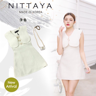 NITTAYA เดรสแขนกุดคอปก (*สอบถามสต๊อกก่อนกดสั่งน๊า)