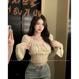 [ พร้อมส่ง ] เสื้อขนนิ่ม ลายดอกไม้ น้องจะเป็นเสื้อคลุมแขนยาว ด้านในเป็นสายคล้องคอ (สายรูดปรับได้)ช่วงเอวยืดสมอคทั้งตัว