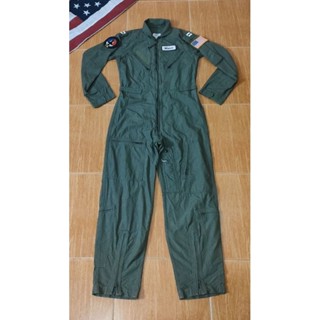 เสื้อทหาร ชุดหมีนักบิน U S A F ""ซิปรมดำ"", COVERALLS, FLYERS, CWU-27/P ,1999