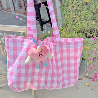 carryme -พร้อมส่ง tote bag/กระเป๋าผ้า คอตตอน กระเป๋าสะพายข้าง🛋/มีช่องมีกระดุมด้านใน〰️