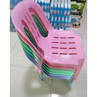 เก้าอี้พนักพิง "รุ่นเล็ก" เก้าอี้เด็ก No.159 สีสดใส พลาสติก พลาสติกสีพาเทล เด็กตัวเล็ก