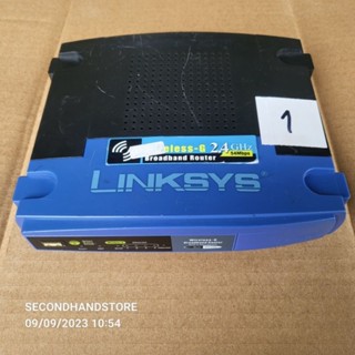 เราท์เตอร์ โมเด็ม LINKSYS WRT54GL 54MBPS MODEM ROUTER 4 PORT/WIRELESS 2.4GHZ/5GHZ ใช้ได้ปรกติ