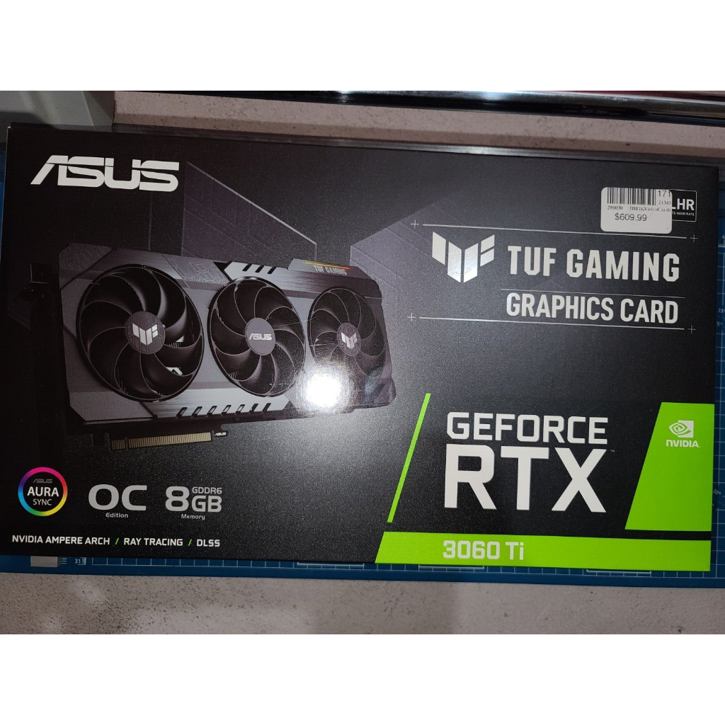 ASUS TUF Gaming GeForce RTX 3060 Ti 8GB GDDR6 OC V2 LHR