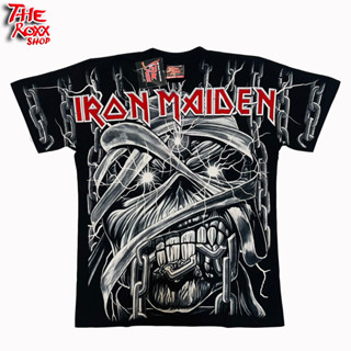 เสื้อวง Iron Maiden  OVP สกรีนดิสชาร์ด MSD-21 เสื้อวงดนตรี เสื้อลายเต็มตัว ไม่ร้อน รีบทับได้