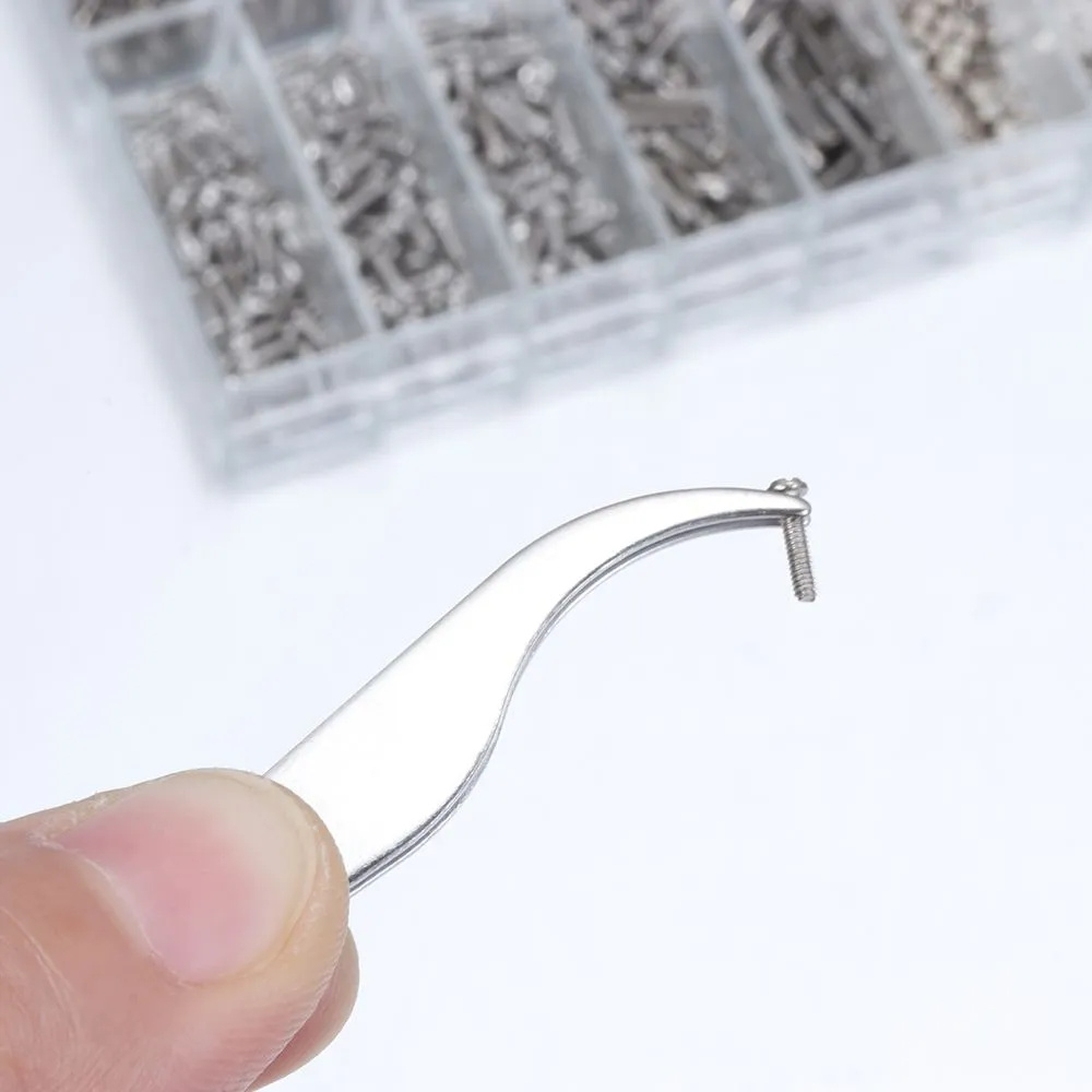 1000PCs สำหรับยึดแว่นตา/นาฬิการุ่น Care ผ้าคอตตอนไขควงน็อตสกรูไขควงชุดสารพันแว่นตาซ่อมสกรู Assorted ชุดเครื่องมือซ่อมแซม - รูปที่ 2