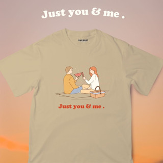 เสื้อยืดลาย Just you &amp; me|Sherbet.teeshop