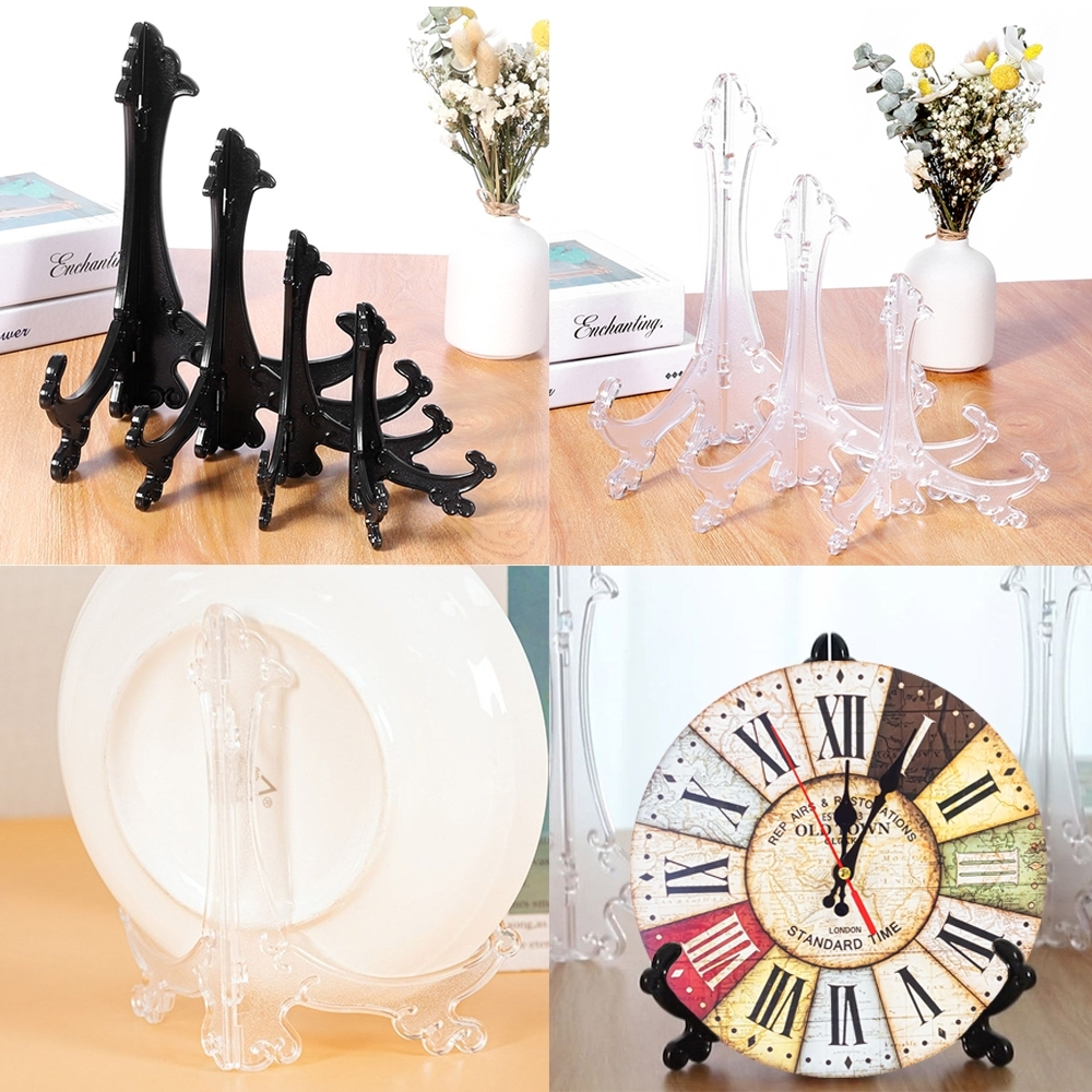 ขาตั้งนาฬิกาแขวน ขาตั้งกรอบรูป ขาตั้งจาน   ขาตั้งโชว์ เนื้อพลาสติก แข็งแรง ตั้งโชว์สิ้งของ