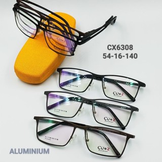 กรอบแว่นตา CU2 รุ่น CX6308 ทรงเต็มกรอบ ขาสปริง กรอบ Aluminium น้ำหนักเบา