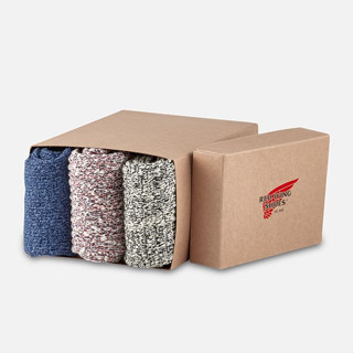 ถุงเท้า RED WING COTTON RAGG SOCK นุ่มใส่สบาย BOXSET 3 คู่