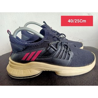 Adidas Size 40 ยาว 25 Cm  รองเท้ามือสอง  ผู้หญิง เท้าเล็ก   แฟชั่น ลำลอง ทำงาน