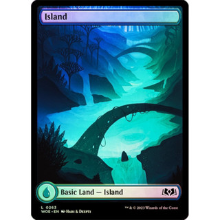 [MTG] Island [WOE] [LAND] [COMMON] [FOIL] [Full Art][ENG] (การ์ดเมจิค / Magic the Gathering)